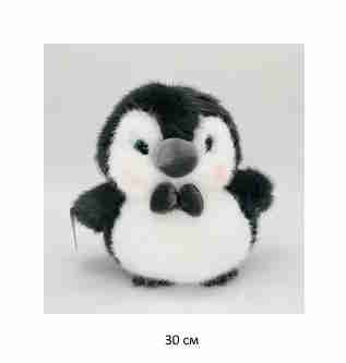 им Пингвин арт. YE241222-8-2 Пушистый мальчик розовые щечки 30 см в пак.)