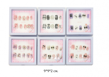 Набор для маникюра арт. HR131-2-209/ZX-115 Ногти накладные ассорти 1шт. в кор. (12шт.) упаковка