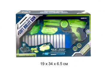 Оружие арт. FJ512 Бластер с мягкими пулями в кор./36 шт./• Оружие арт. FJ512 Бластер с мягкими пулями в кор./36 шт./•