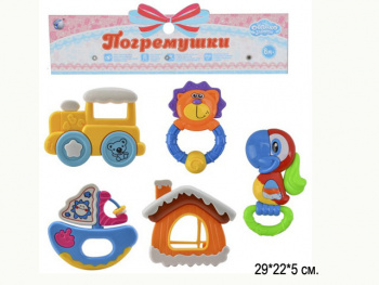 Погремушка арт. 8368A-6" Набор 5шт. в пакете 29*22*5 Погремушка арт. 8368A-6" Набор 5шт. в пакете 29*22*5