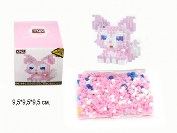 Конструктор арт. 8000-805-802 Микро Лиса розовая 750 дет. в кор.|