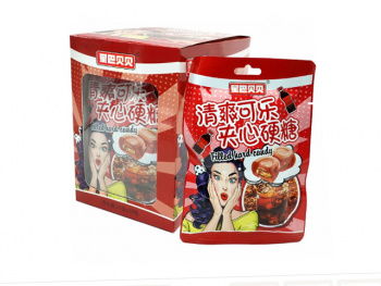 Конфета арт. 501060-4 Леденец с жидким центром "Кола" 22 г 20 шт. упаковка;