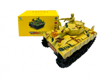 Танк арт. 9806C На батар. свет, звук в кор.•
