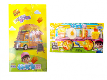 Мармелад арт. 119288/119158 Набор "Фастфуд" 24 г на листе 12 шт. в кор. с фургоном,