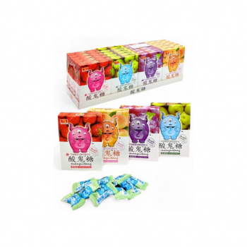 Конфета арт. V2 Кислая "Трехглазый монстр" Микс вкусов 16 г 20 шт. в кор.*