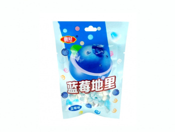 Конфета арт. 080699-4 Жевательные бобы "Черника" 30 г 20 шт. упаковка