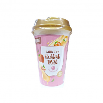 Напиток арт. 908067 Растворимый Молочный чай со вкусом Клубника 72 г в стакане 1 шт.