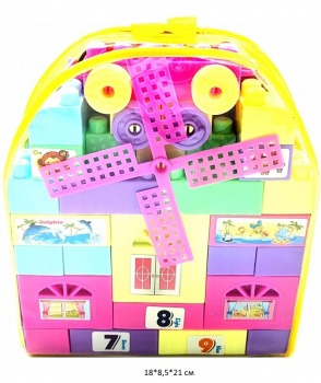 Конструктор арт. 612 Блоки "Строй и считай" в сумке_ Конструктор арт. 612 Блоки "Строй и считай" в сумке_