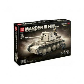 Конструктор арт. 100295 Танк Немецкая самоходная пушка Warder III 661 дет. в кор._