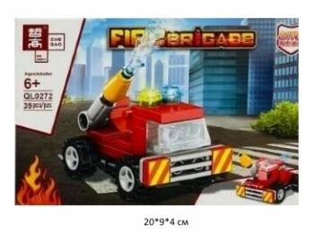 Конструктор арт. QL0272-7 Пожарная бригада 39 дет. в кор.~ Конструктор арт. QL0272-7 Пожарная бригада 39 дет. в кор.~