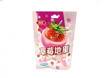 Конфета арт. 080699-1 Жевательные бобы "Клубника" 30 г 20 шт. упаковка'*