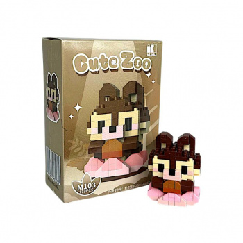 Конструктор арт. M103-802 Микро Бела коричневая 119 дет. в кор.