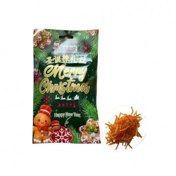 Соевое мясо арт. 072253 Пшеничные Рождественская куриная стружка 20 г 30 шт. зеленая упаковка*