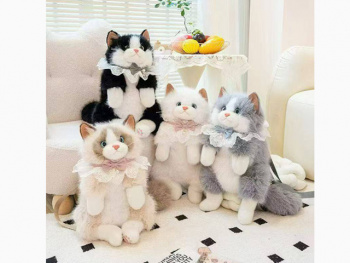 им Кот арт. М1017-9/209066 Рюкзак в кружевном воротнике мяукает, аромат., цвета микс 1 шт. в пак.