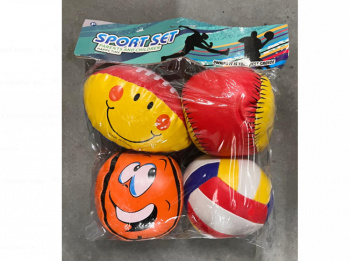 Мяч арт. 2268-42 Спортивный набор 4 шт. в пак._ Мяч арт. 2268-42 Спортивный набор 4 шт. в пак._