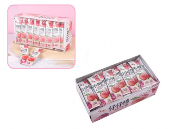 Конфета арт. 002138-11 Карамель на палочке "Персик" 320 г в розовой кор.