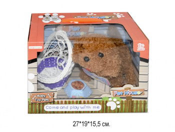 им Собака арт. 688-47 Коричневая кудрявая в кор.~/36 шт./