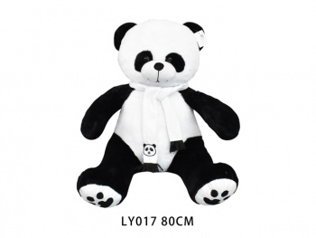 им Панда арт. LY017 В шарфе 80 см в пак._