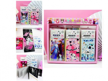 Гравюра арт. GGHA-001-209 Скретч-блокнот цветной 8 страниц в ассортименте (24 шт.) 