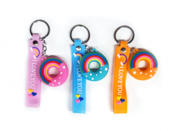 Брелок арт. 808010 На руку Пончик с радугой, цвета микс в пак.= Брелок арт. 808010 На руку Пончик с радугой, цвета микс в пак.=