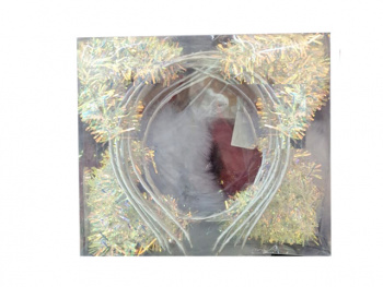 Ободок арт.  12584/DPF-58-709 "Ушки мишура" светлые 1 шт. в пак. (12 шт.) упаковка