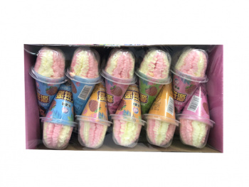 Маршмеллоу арт. 050026 Фруктовый Рожок мороженого вкусы микс 21 г 20 шт. в кор