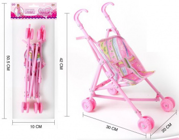 Коляска арт. 918-2B" Для кукол пластик в пакете 10*5*50,5 Коляска арт. 918-2B" Для кукол пластик в пакете 10*5*50,5