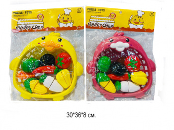 Набор игровой арт. 191A2 Корзинка-птичка с овощами в пак.• Набор игровой арт. 191A2 Корзинка-птичка с овощами в пак.•