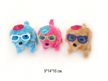 им Собака арт. 2704-2/ZD219/HM-584 В очках цвета микс на бат._° им Собака арт. 2704-2/ZD219/HM-584 В очках цвета микс на бат._°