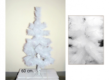 Елка 60 см арт. C1006-1-60-601 Белая пушистая №9/16 в кор.