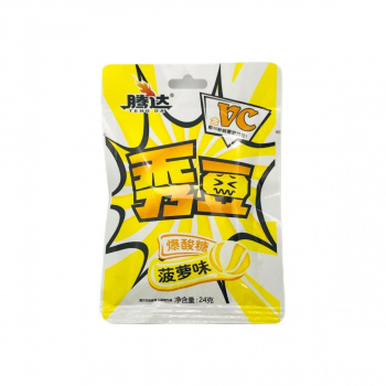 Конфета арт. 501077-4 Суперкислая "Ананас" 24 г 20 шт. в кор./ Конфета арт. 501077-4 Суперкислая "Ананас" 24 г 20 шт. в кор./