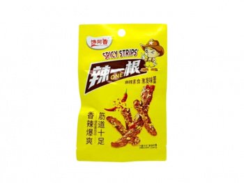 Соевое мясо арт. 004788 Пшеничные Острые полоски с хреном 22 г 30 шт. упаковка#