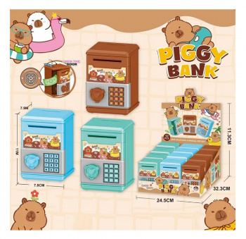 Сейф арт. JKL-038 Капибара цвета микс (12 шт.) шоубокс)