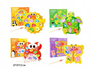 Деревянная игрушка арт. ST6073 Рыбалка в ассортименте в кор. 23*23*2,5=