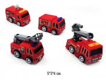 Машина инерц. арт. 60011C" Пожарная в пакете Машина инерц. арт. 60011C" Пожарная в пакете
