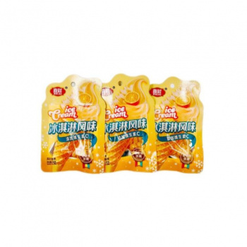 Конфета арт. 081313-4 Жевательные бобы "Апельсиновое мороженое" 28 г 20 шт. в кор./