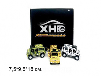 Модель металл. арт. B3218 Джип военный (8 шт.) шоубокс_/6 шт./ Модель металл. арт. B3218 Джип военный (8 шт.) шоубокс_/6 шт./