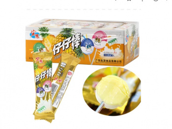 Конфета арт. 002138-6 Карамель на палочке "Ананас со сливками" 320 г в кор.