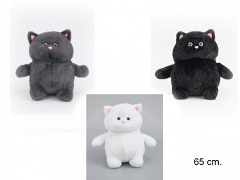 им Кошка арт. 516622/YE240811-6 Толстячок пушистый цвета микс 65 см в пак.)