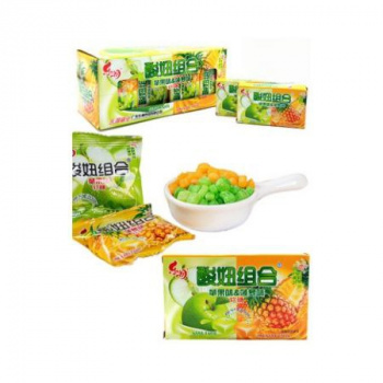 Конфета арт. 840711-3/840704-3 Жевательная кислая "2 вкуса: яблоко+ананас" 14 г 20 шт. в кор.',