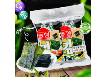 Чипсы арт. 200340 Пластинки жареной морской капусты 2 г 8 шт. упаковка