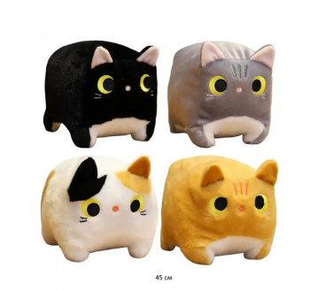 им Куб арт. 240226-6/240511-4/240728-3 Кот цвета микс 45 см в пак.)
