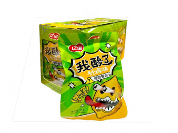 Конфета арт. 222826/ Суперкислая "Лимон" 25 г в пак. 20 шт. в кор.'