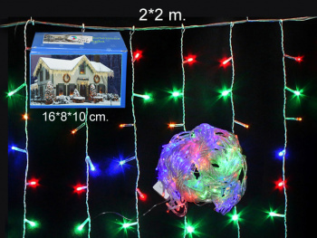 Гирлянда электр. арт. 17501-1 "Водопад" цветная 2х2 м в кор. Гирлянда электр. арт. 17501-1 "Водопад" цветная 2х2 м в кор.