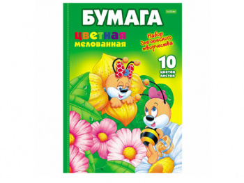 Цветная бумага А4 мелованная, 10листов 10 цветов, папка, HATBER
ECO, "Пчелки", 195х280 мм, 10Бц4м_00 Цветная бумага А4 мелованная, 10листов 10 цветов, папка, HATBER
ECO, "Пчелки", 195х280 мм, 10Бц4м_00