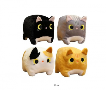 им Куб арт. 240226-3/240621-1/240707-2 Кот цвета микс 20 см в пак.)