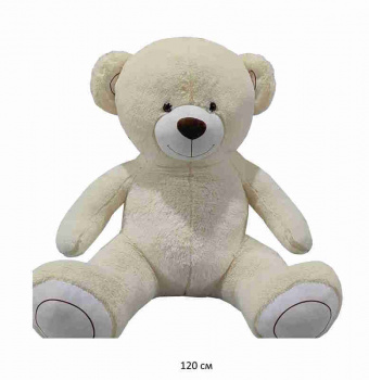 им Медведь арт. LY027-4 Бежевый сидит 120 см в пак._ им Медведь арт. LY027-4 Бежевый сидит 120 см в пак._