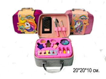 Набор косметики арт. 160B-805 "Единорог" в чемодане•_/60 шт./ Набор косметики арт. 160B-805 "Единорог" в чемодане•_/60 шт./