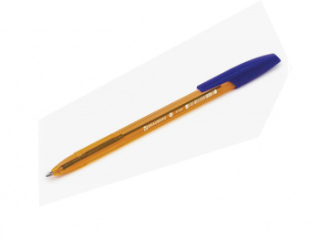 Ручка шариковая BRAUBERG "X-333" AMBER, СИНЯЯ,
корпус тонированный оранжевый,
узел 0,7 мм, линия пис