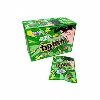 Конфета арт. 640046-3 Кислая "Арбуз" 20 г 20 шт. в зеленой кор.'#;*